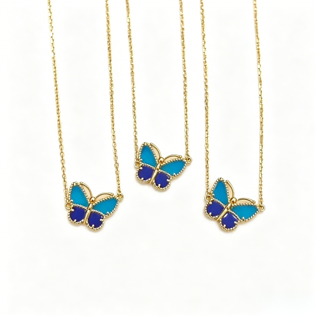 [Royal Jewellery] 2026 NEW LUCKY BUTTERFLY 1 MOTIFS NECKLACE