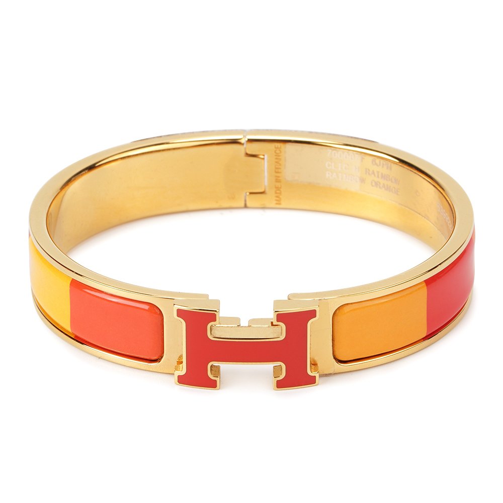 [Royal Jewellery]H BRACELET ORANGE RAINBOW CERAMIC