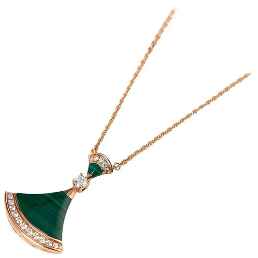 [ROYAL]DREAM NECKLACE MALACHITE DIAMOND