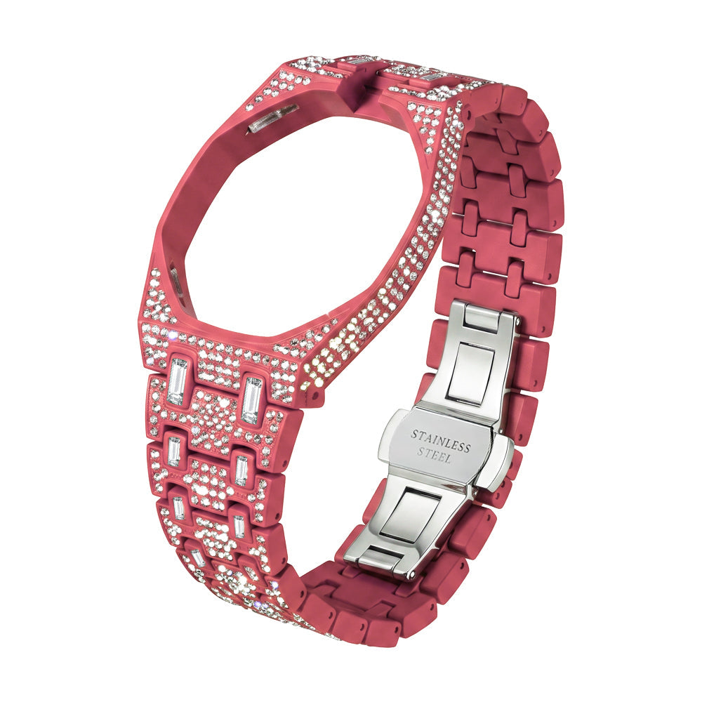 Royal&Vicky Strap Exclusive Bioceramic Case & Bioceramic Strap Full Diamond