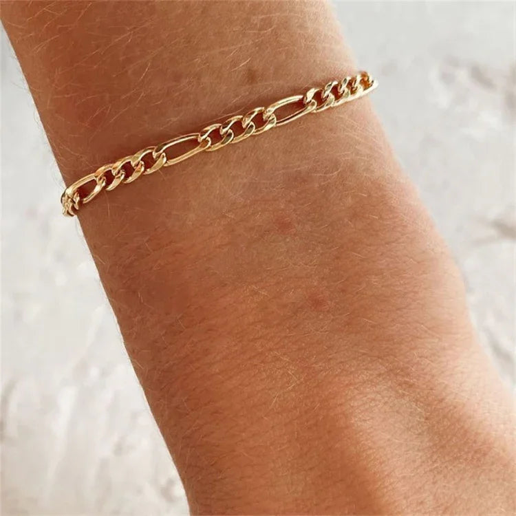 [Royal&Vicky]Saturn Gold Chain Bracelet
