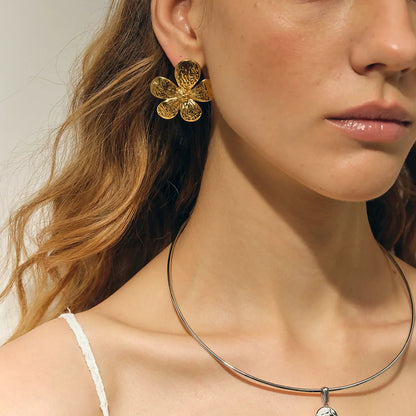 [Royal&Vicky]Daisy Gold Ohrringe
