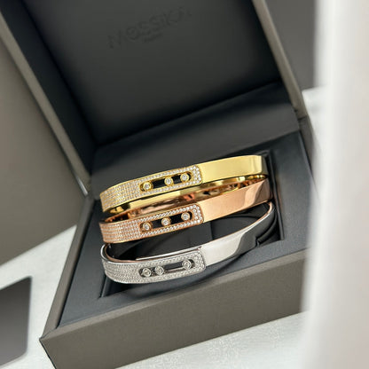 [Royal Jewellery]Move Noa Rose Gold Pavé Diamond Bangle Bracelet