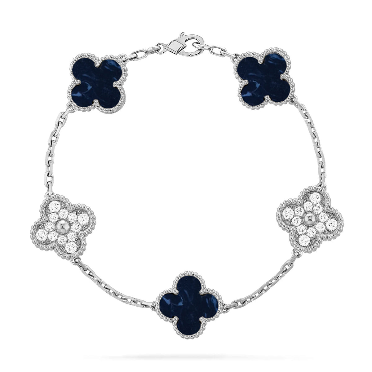 [Royal Jewellery]CLOVER 5 MOTIF PIETERSITE BRACELET COLLECTION