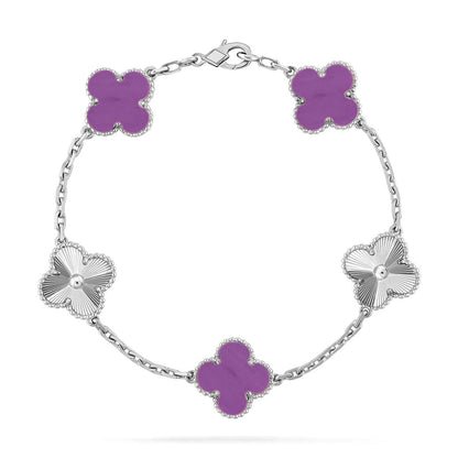 [Royal Jewellery] CLOVER 5 MOTIF VIOLET BRACELET COLLECTION