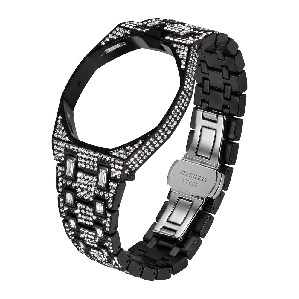 Royal&Vicky Strap Exclusive Bioceramic Case & Bioceramic Strap Full Diamond