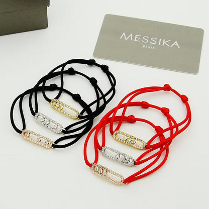 [Royal Jewellery]Messika Care(s) pink cord pavé bracelet