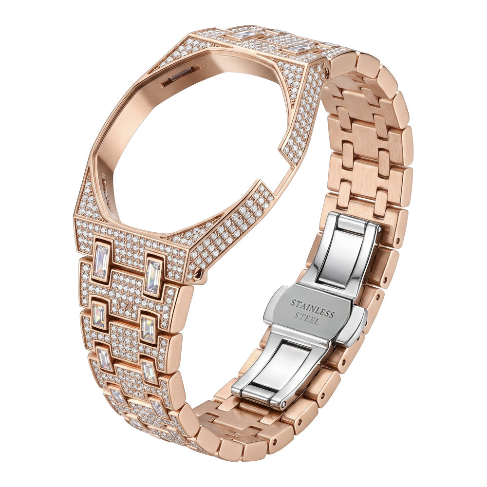 Royal&Vicky Strap Exclusive Bioceramic Case & Bioceramic Strap Full Diamond