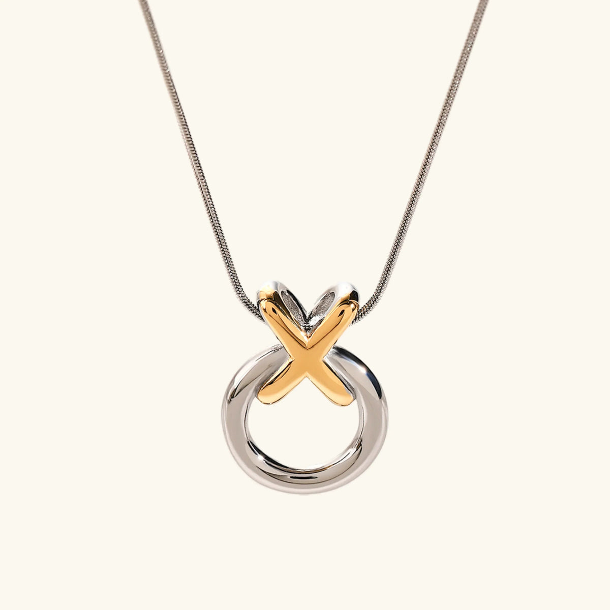 [Royal&Vicky]Mirabelle Ring Knot Halskette