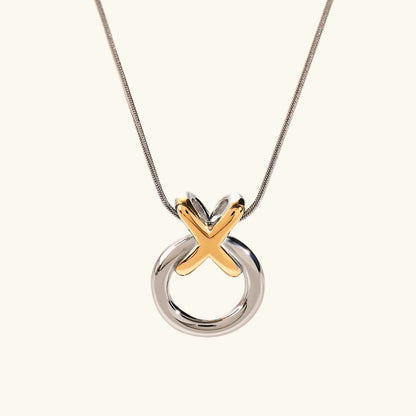 [Royal&Vicky]Mirabelle Ring Knot Halskette
