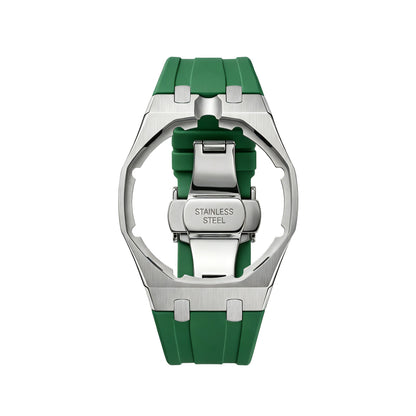 Royal&Vicky Strap Exclusive Steel Case & Silicone Strap With Cradle