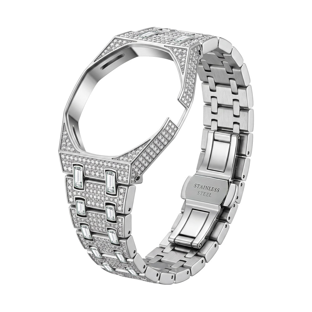 Royal&Vicky Strap Exclusive Bioceramic Case & Bioceramic Strap Full Diamond
