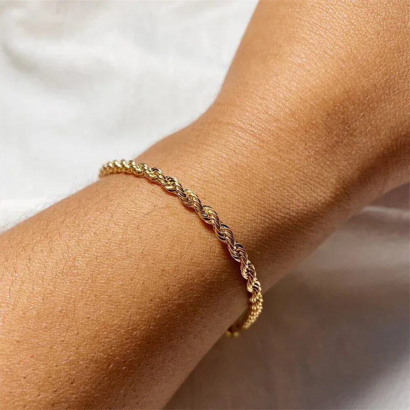 [Royal&Vicky]Gigi Rope Chain Goldarmband