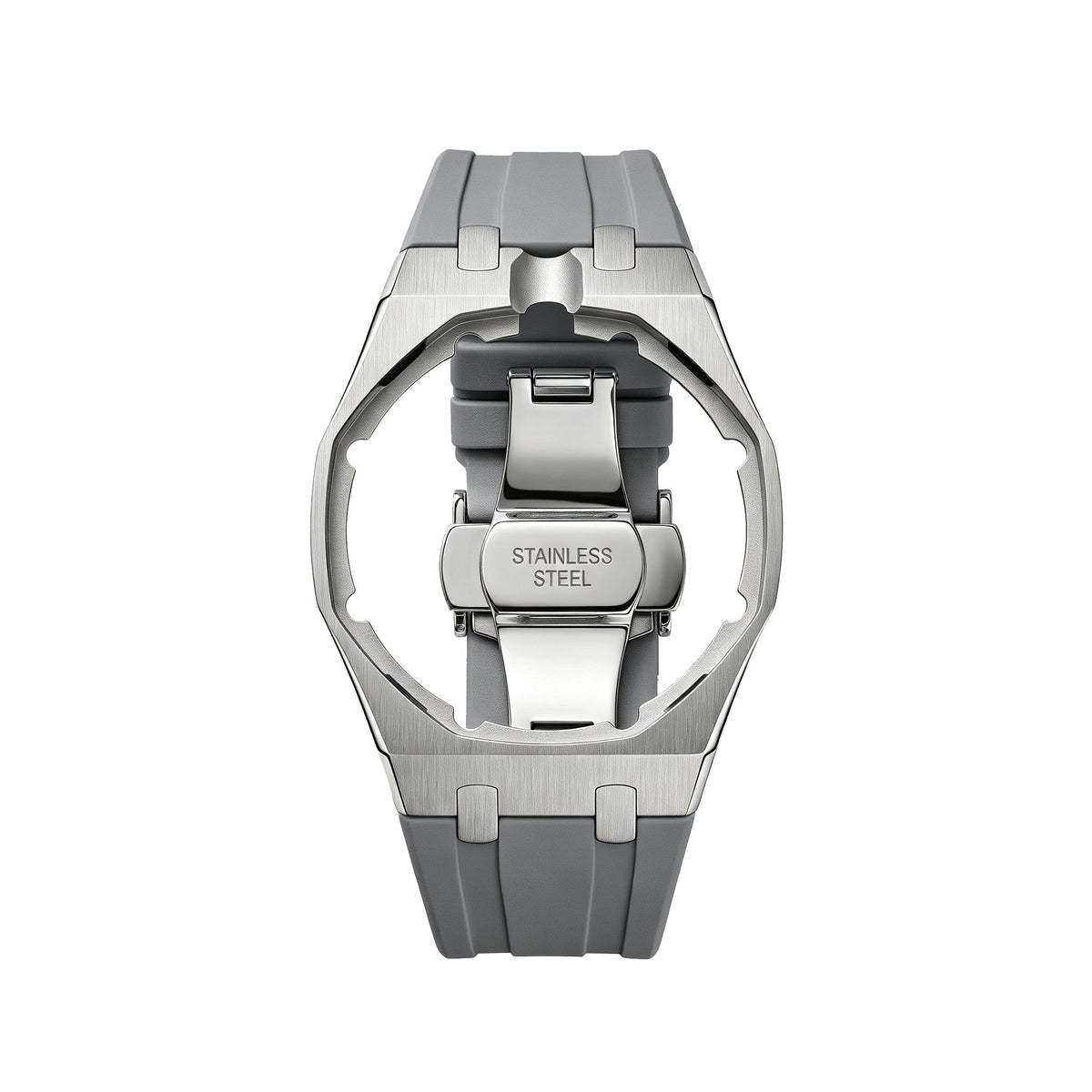 Royal&Vicky Strap Exclusive Steel Case & Silicone Strap With Cradle