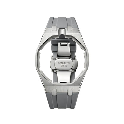 Royal&Vicky Strap Exclusive Steel Case & Silicone Strap With Cradle