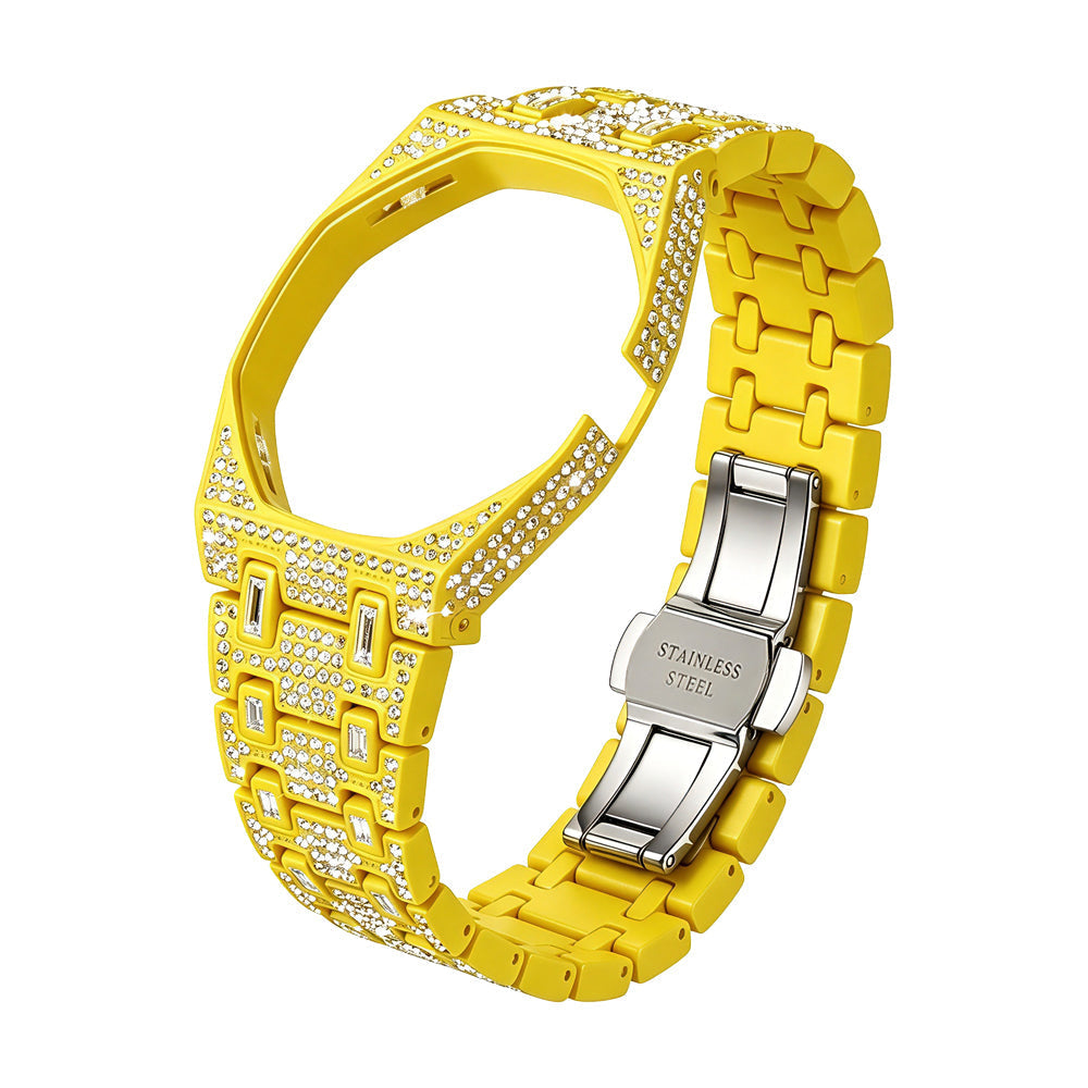 Royal&Vicky Strap Exclusive Bioceramic Case & Bioceramic Strap Full Diamond