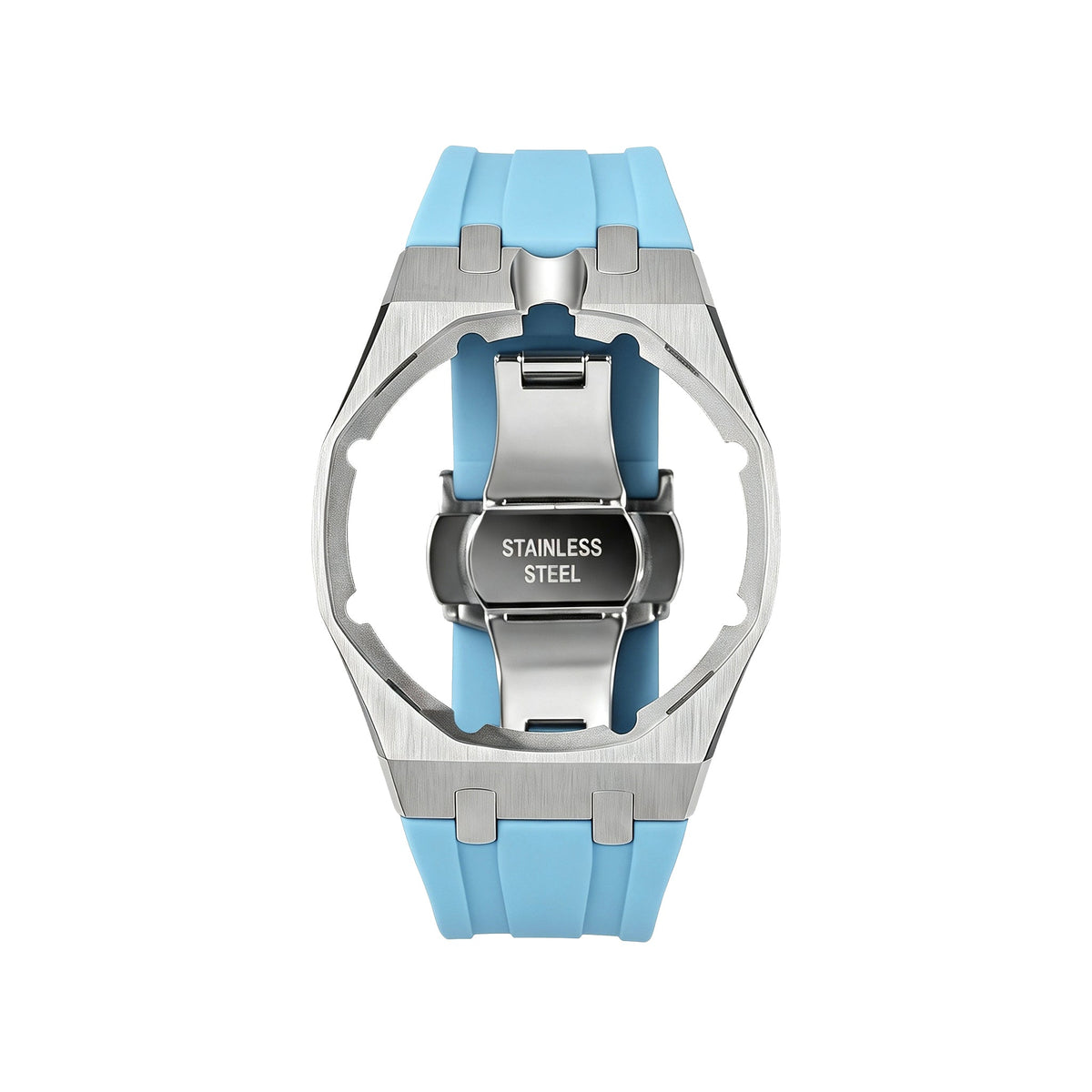 Royal&Vicky Strap Exclusive Steel Case & Silicone Strap With Cradle