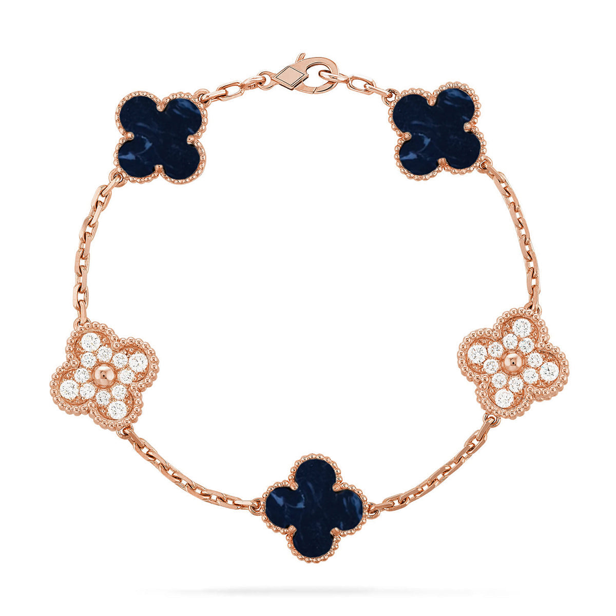 [Royal Jewellery]CLOVER 5 MOTIF PIETERSITE BRACELET COLLECTION