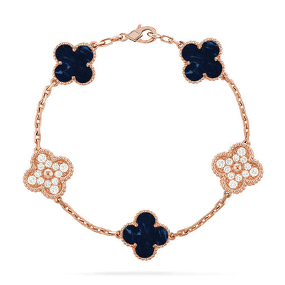 [Royal Jewellery]CLOVER 5 MOTIF PIETERSITE BRACELET COLLECTION