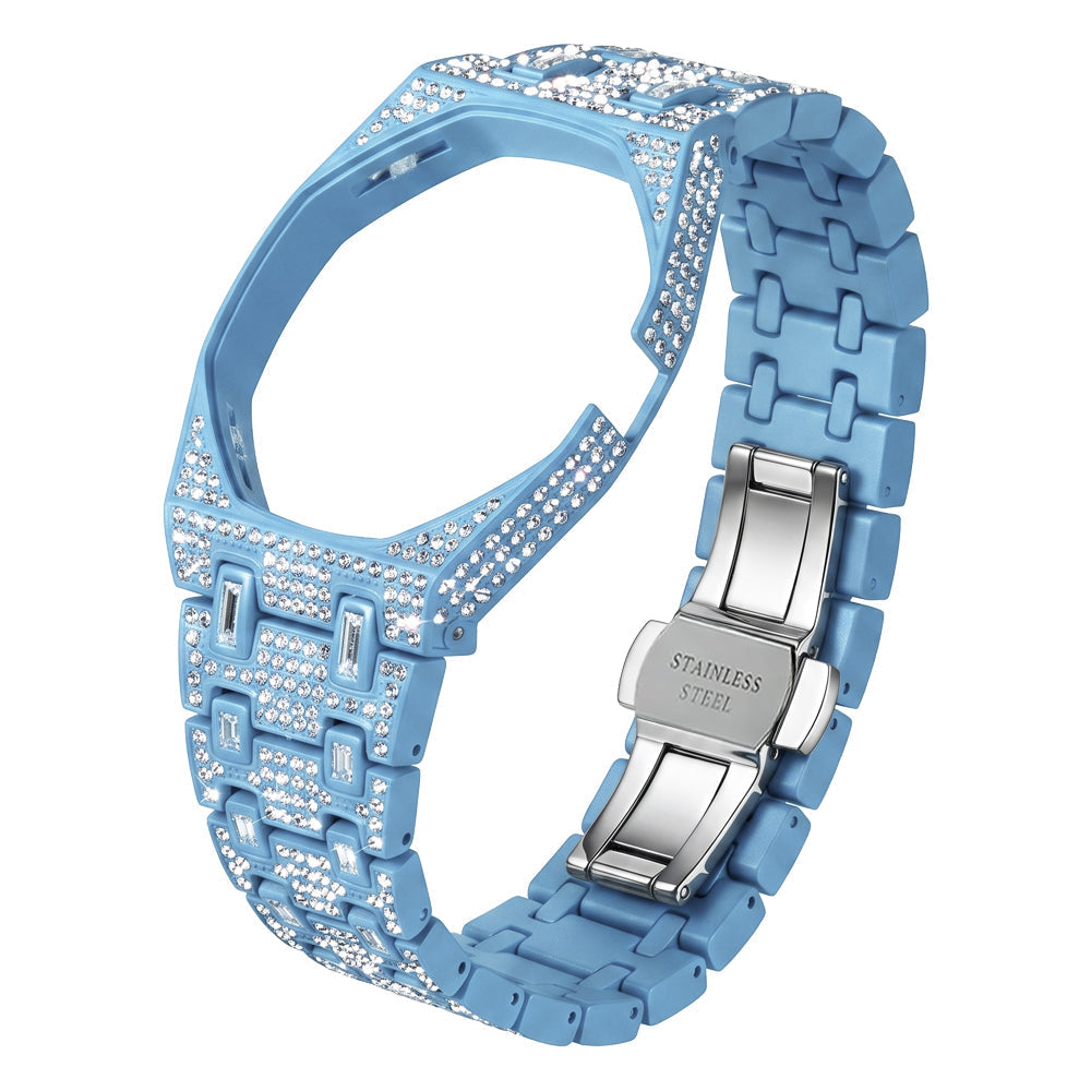 Royal&Vicky Strap Exclusive Bioceramic Case & Bioceramic Strap Full Diamond