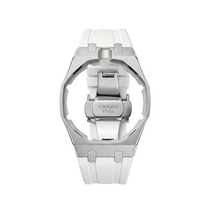 Royal&Vicky Strap Exclusive Steel Case & Silicone Strap With Cradle