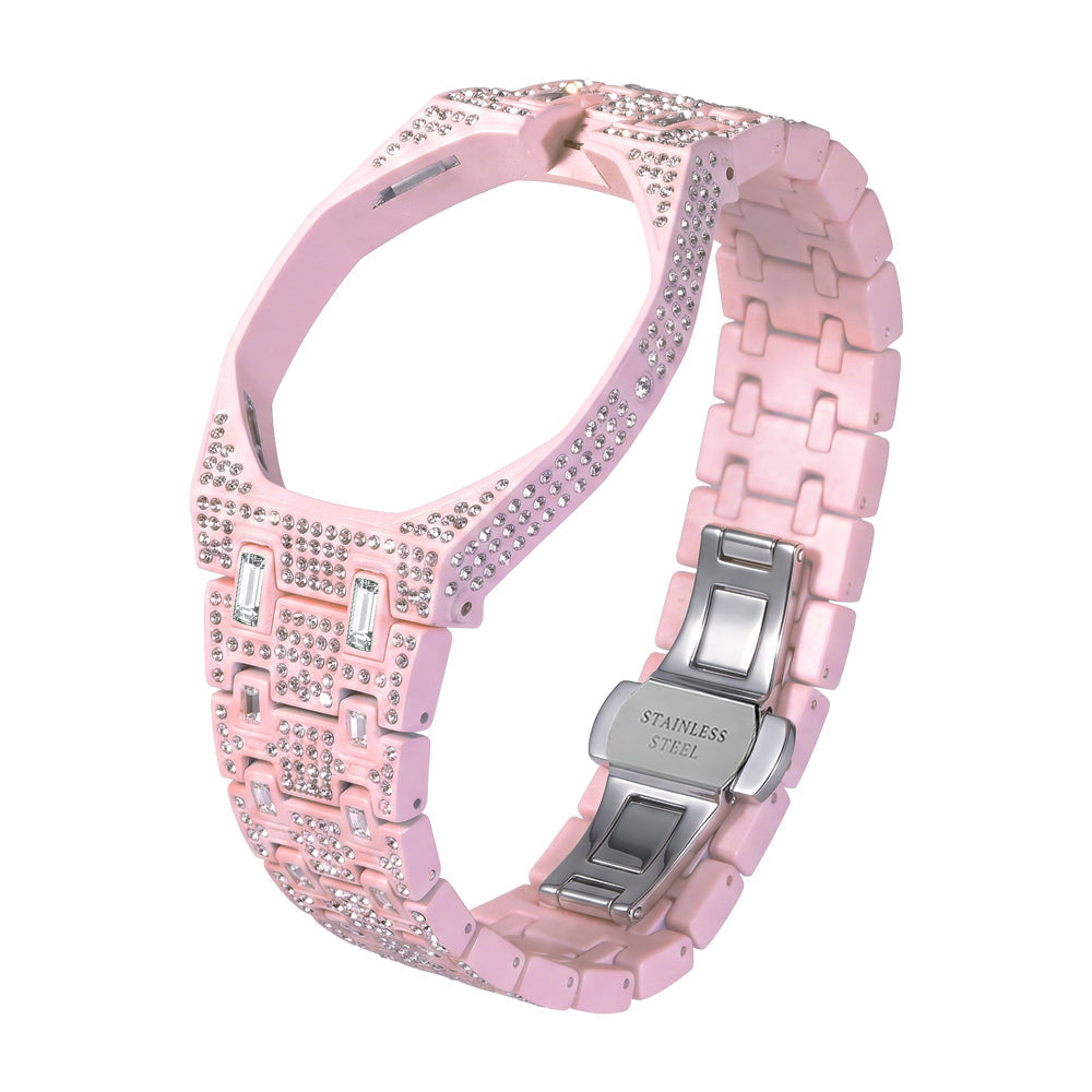 Royal&Vicky Strap Exclusive Bioceramic Case & Bioceramic Strap Full Diamond
