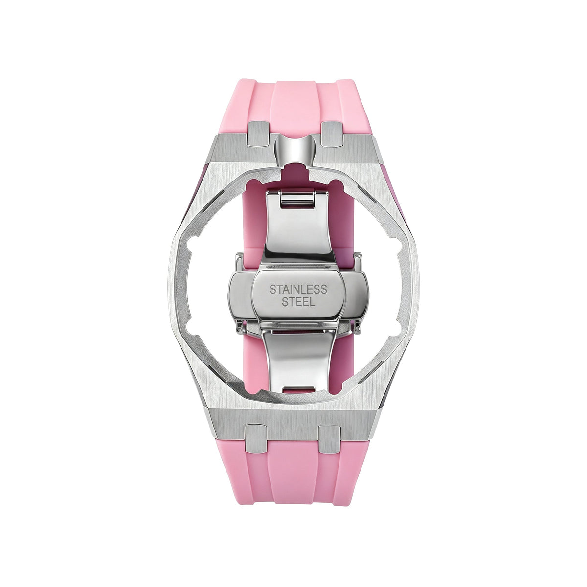 Royal&Vicky Strap Exclusive Steel Case & Silicone Strap With Cradle