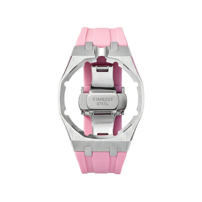 Royal&Vicky Strap Exclusive Steel Case & Silicone Strap With Cradle