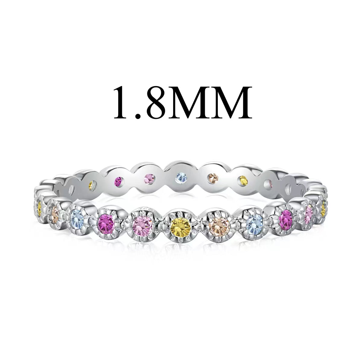 [Royal Jewellery]Unique Scintillating Round Cut Daily Ring