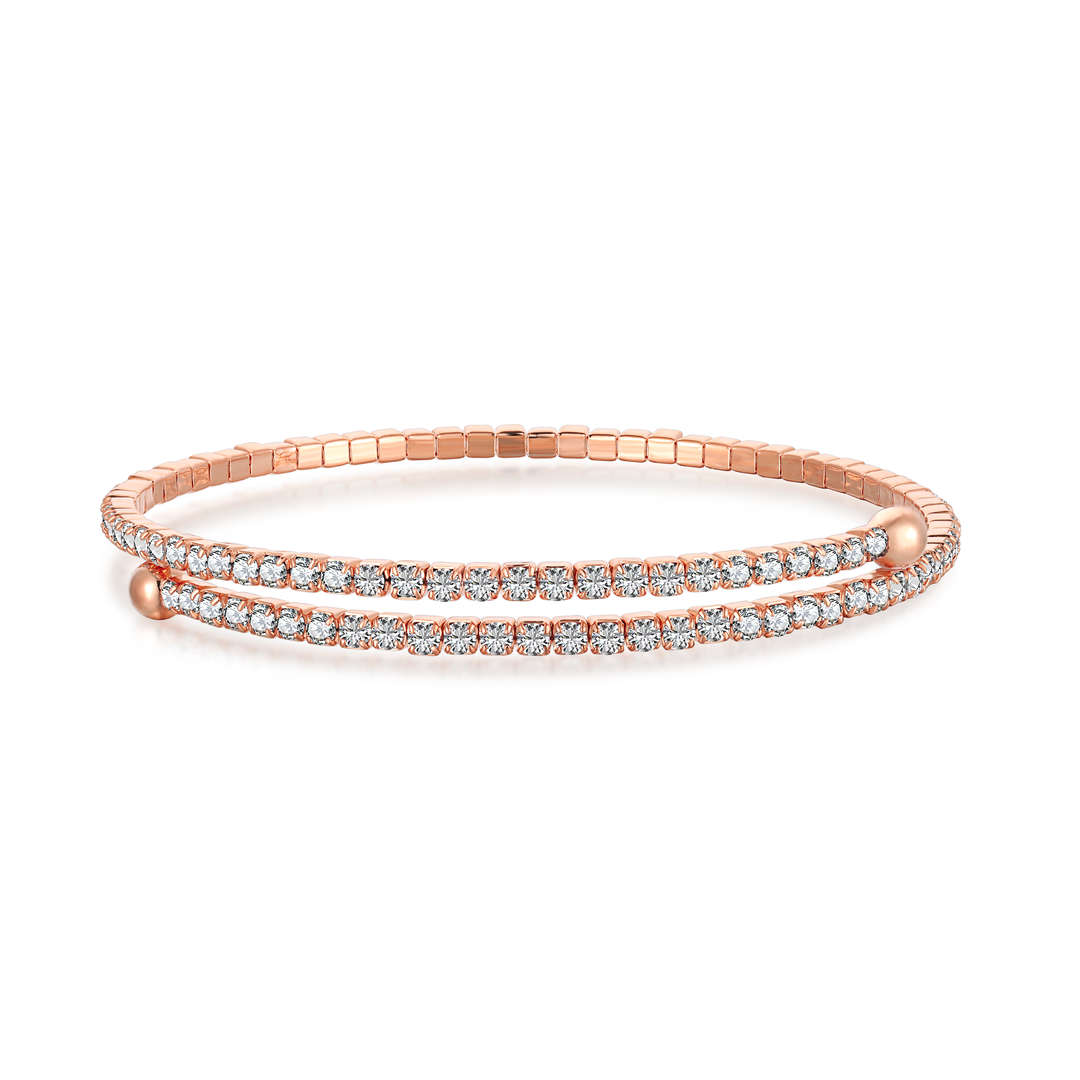 [ROYAL]Row of Diamonds Round Fashion Bracelet