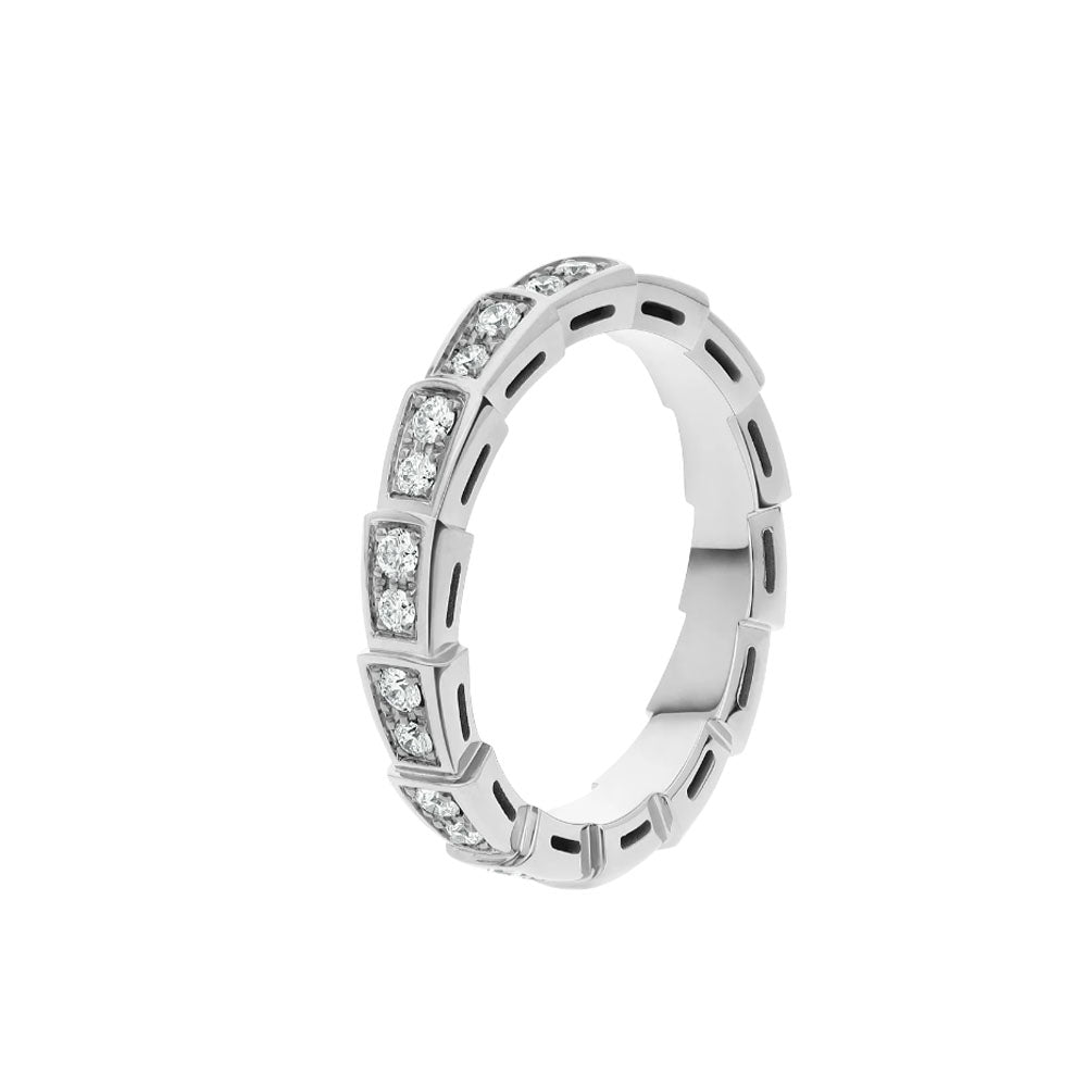 [ROYAL]SERPENTI RING SILVER DIAMOND PAVED 3MM