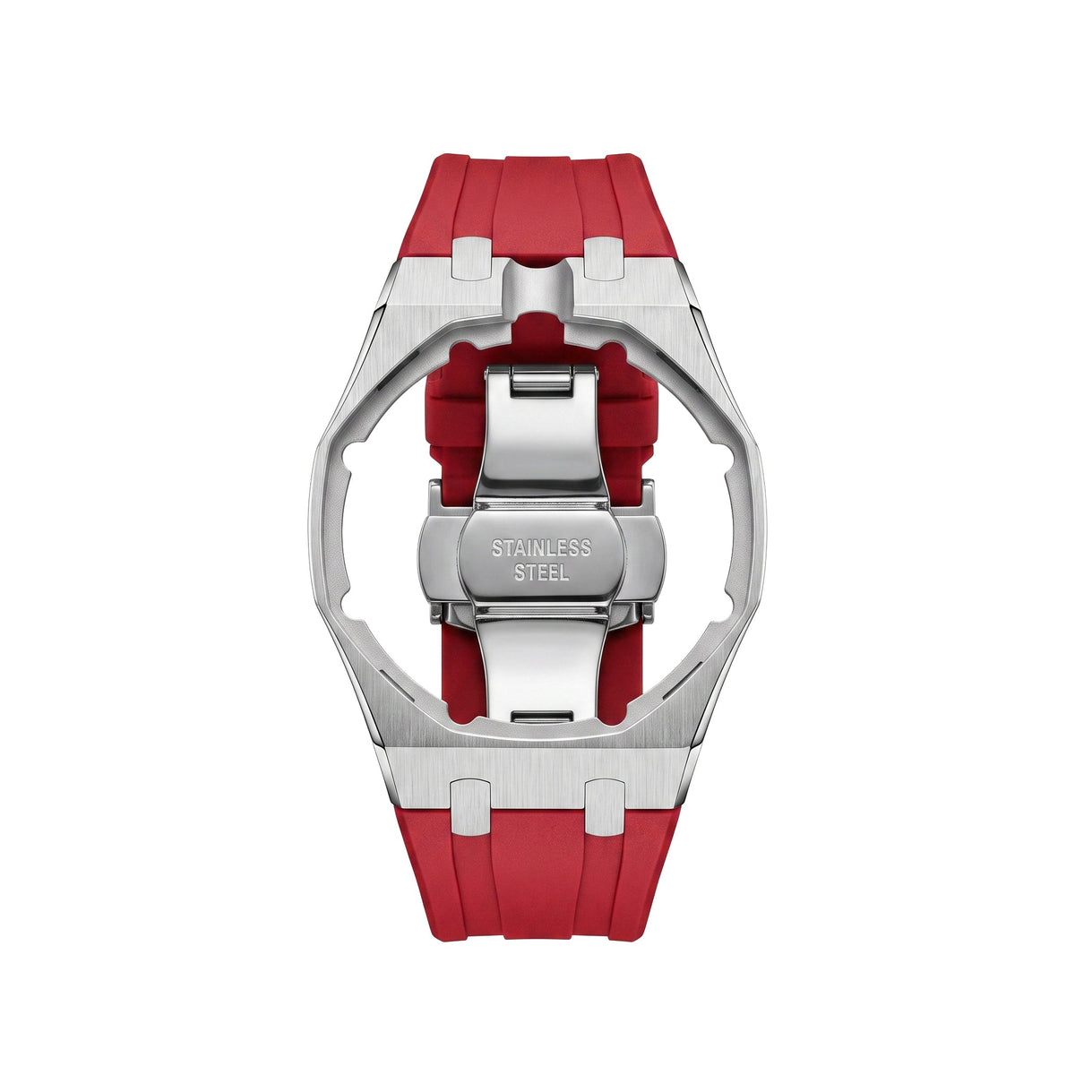 Royal&Vicky Strap Exclusive Steel Case & Silicone Strap With Cradle