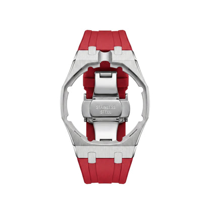Royal&Vicky Strap Exclusive Steel Case & Silicone Strap With Cradle