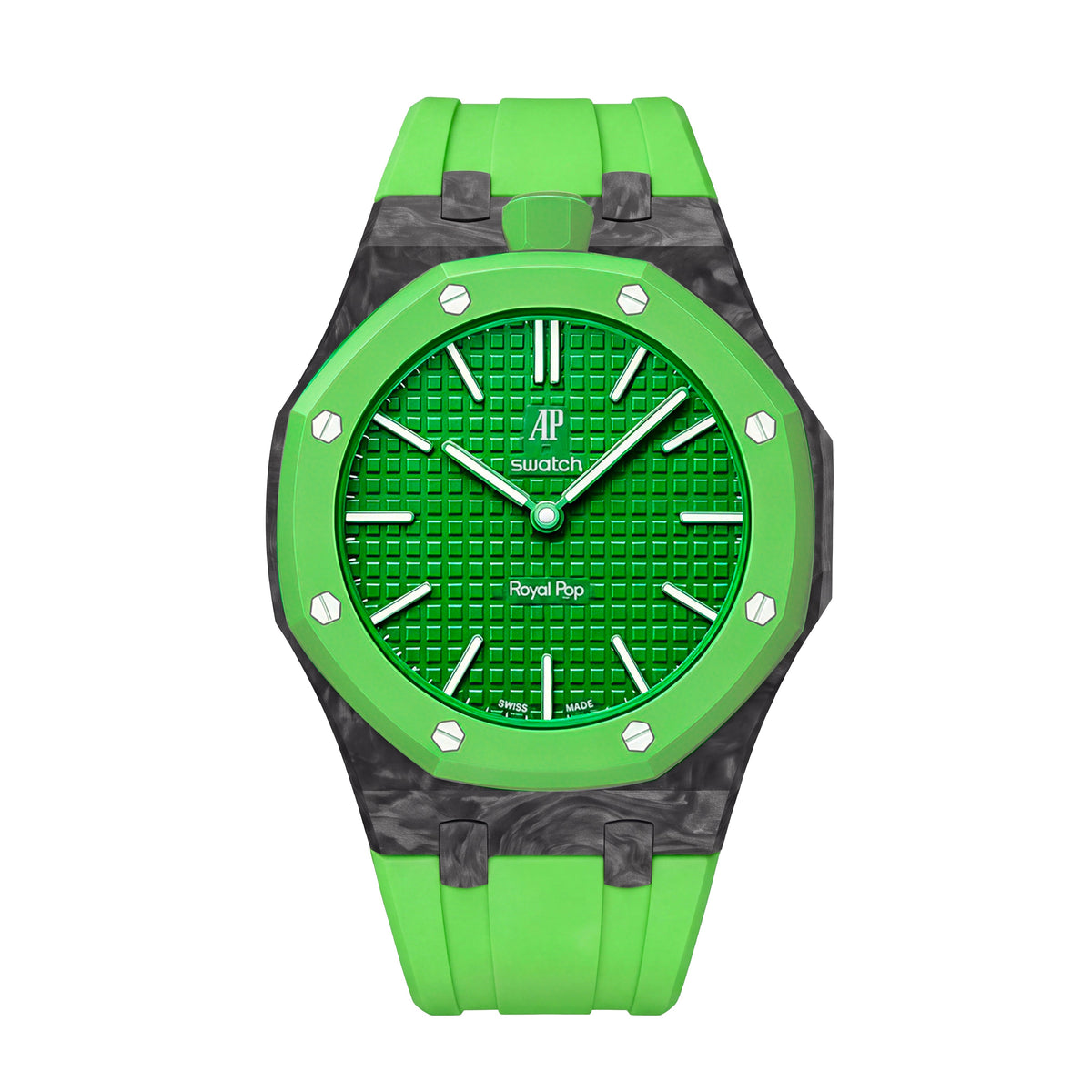Royal Oak Pop Exclusive Gehäuse aus Karbonfaser & Silikonarmband