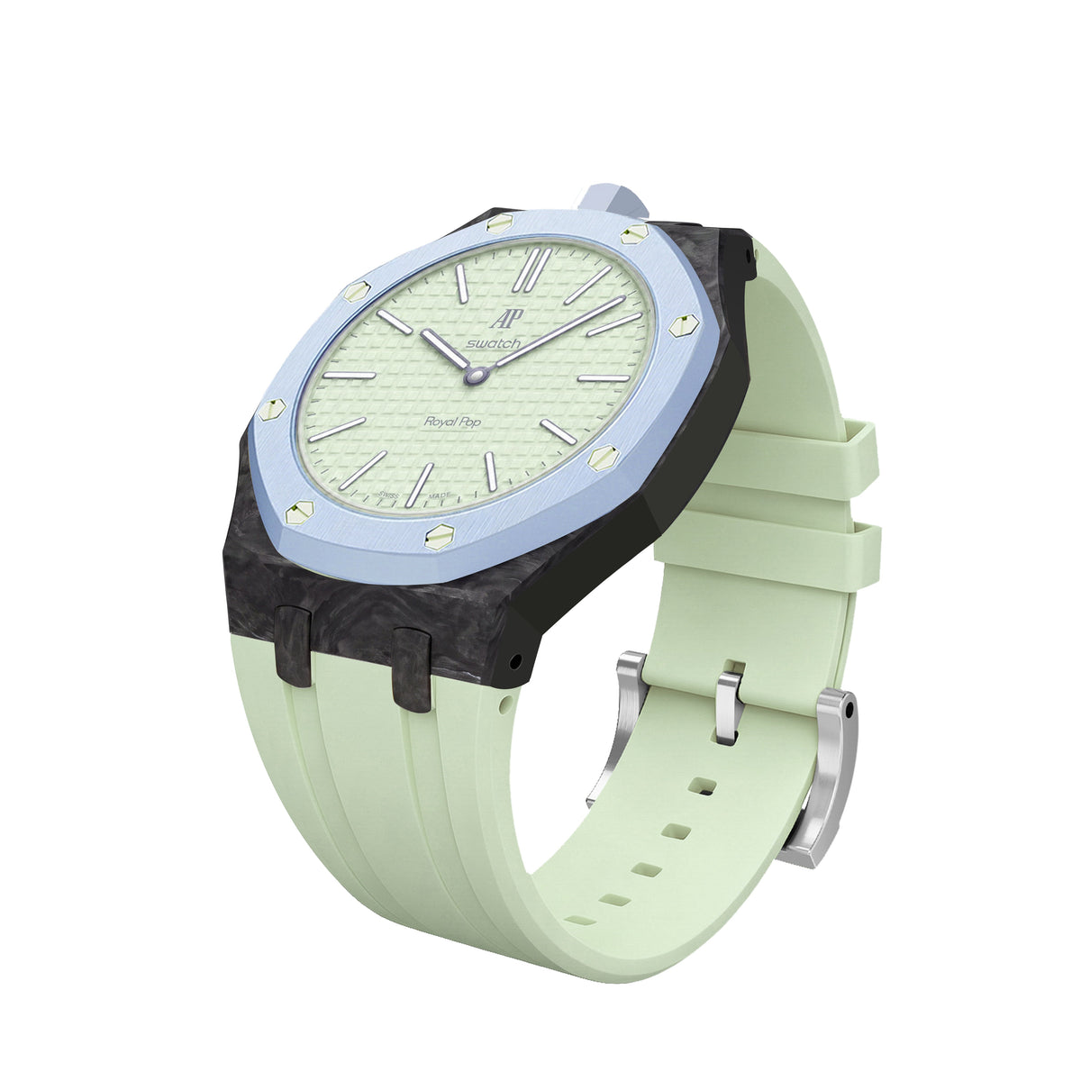 Royal Oak Pop Exclusive Gehäuse aus Karbonfaser & Silikonarmband