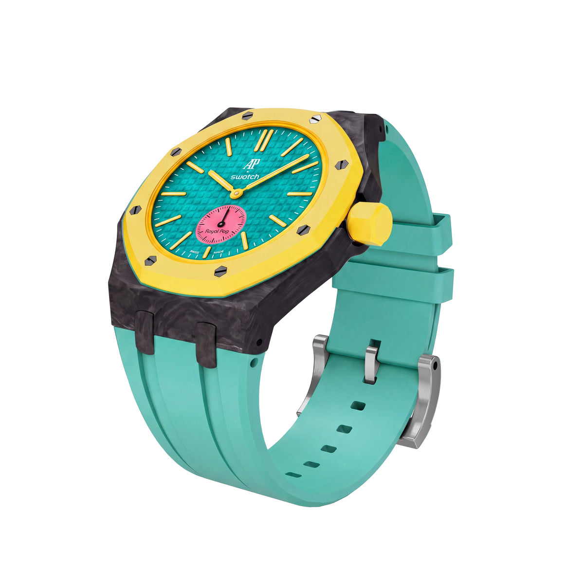 Royal Oak Pop Exclusive Gehäuse aus Karbonfaser & Silikonarmband