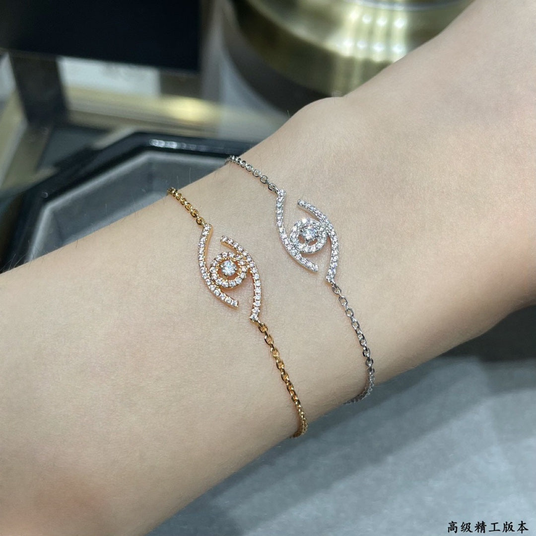 [Royal Jewellery]Lucky Eye Pave-Set Diamond Bracelet