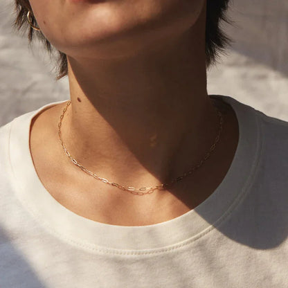 [Royal&Vicky]Nadia Paperclip Chain Necklace