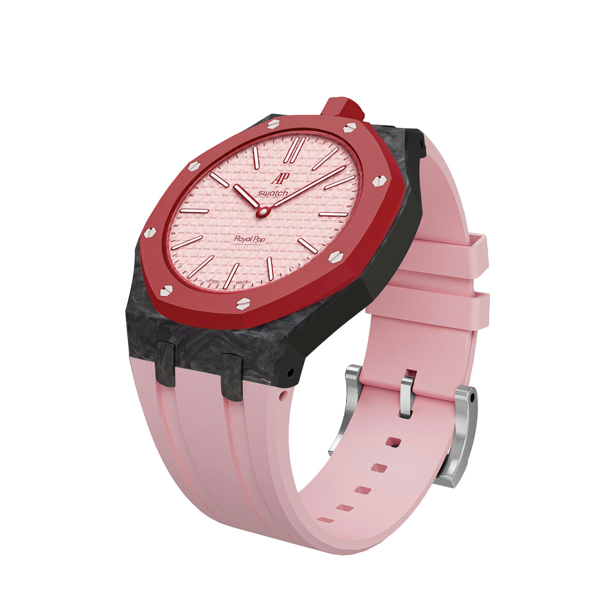 Royal Oak Pop Exclusive Gehäuse aus Karbonfaser & Silikonarmband