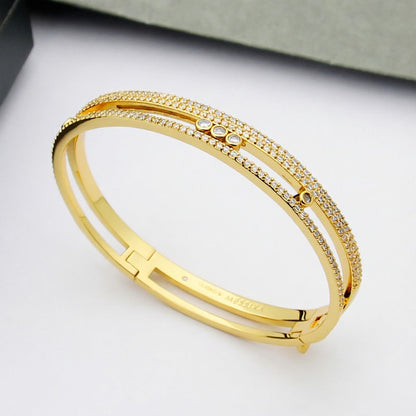 [Royal Jewellery]Move Romane pavé bangle
