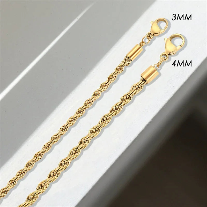 [Royal&Vicky]Gigi Rope Chain Goldarmband