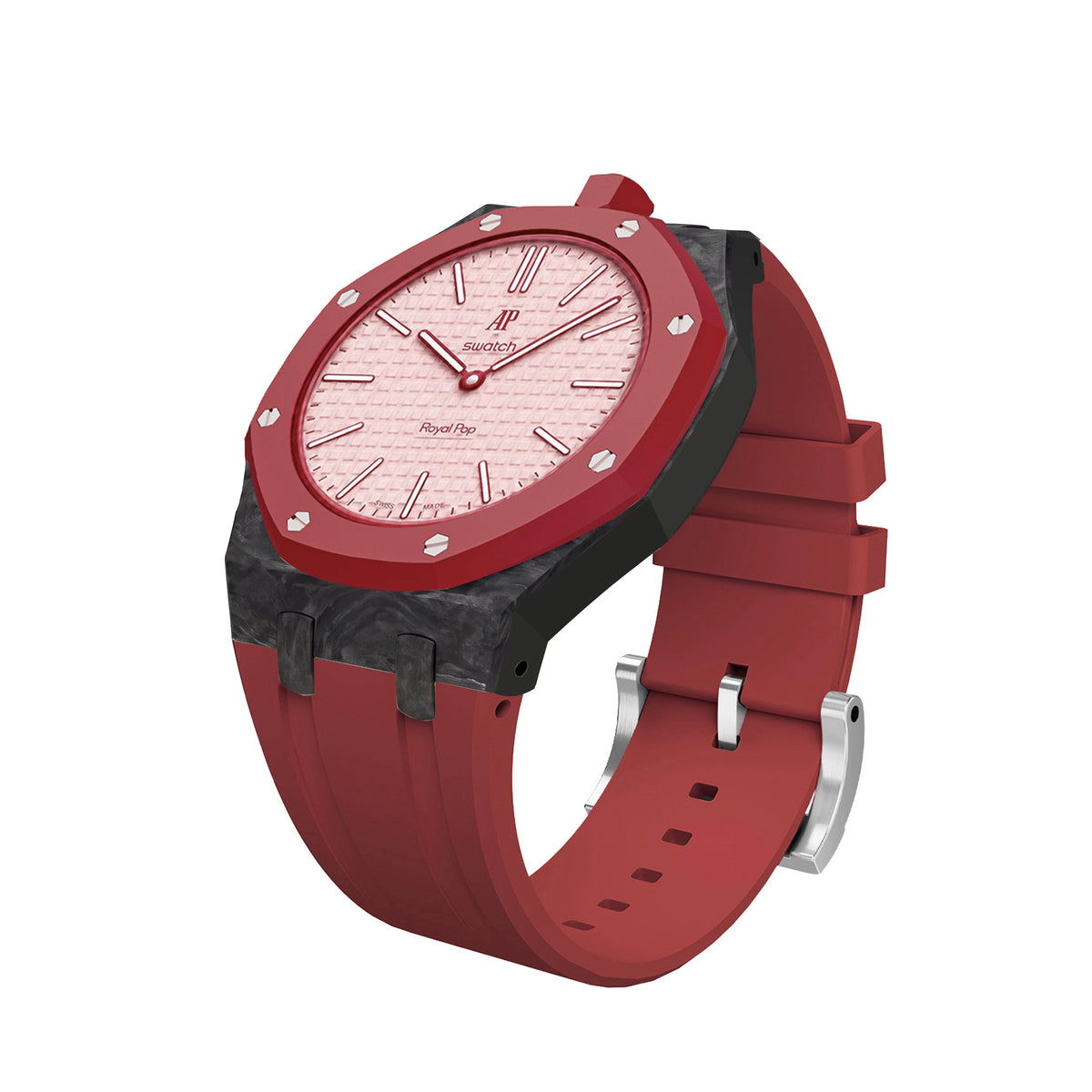 Royal Oak Pop Exclusive Gehäuse aus Karbonfaser & Silikonarmband