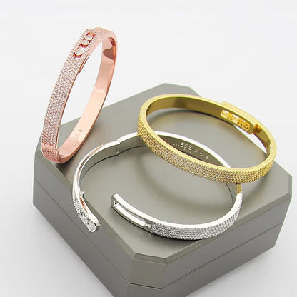[Royal Jewellery]Move Noa Full Pavé Diamond Bangle Bracelet