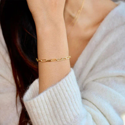 [Royal&Vicky]Eloise Gold Paperclip Bracelet