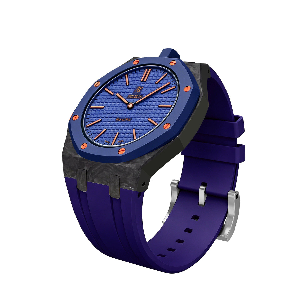 Royal Oak Pop Exclusive Gehäuse aus Karbonfaser & Silikonarmband