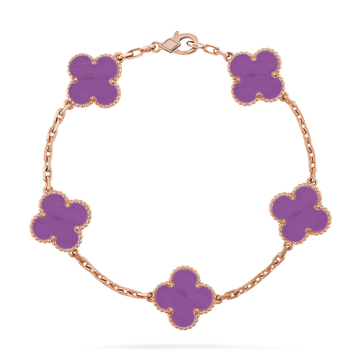 [Royal Jewellery] CLOVER 5 MOTIF VIOLET BRACELET COLLECTION