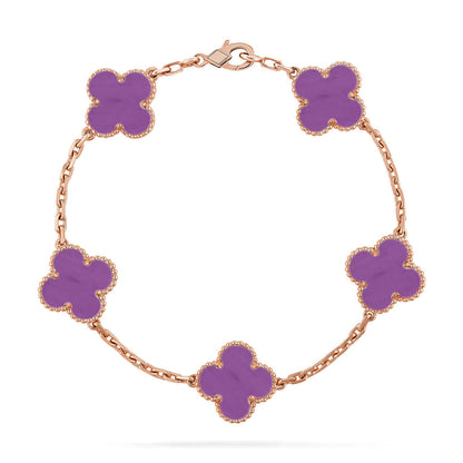 [Royal Jewellery] CLOVER 5 MOTIF VIOLET BRACELET COLLECTION
