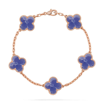 [Royal Jewellery]CLOVER 5 MOTIF BLUE VEINS BRACELET COLLECTION