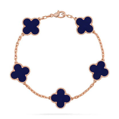 [Royal Jewellery]CLOVER 5 MOTIF LAPIS LAZULI BRACELET COLLECTION