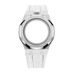 Steel Case & Fluoroelastomer Strap Full‑wrap Embedded Watch Band